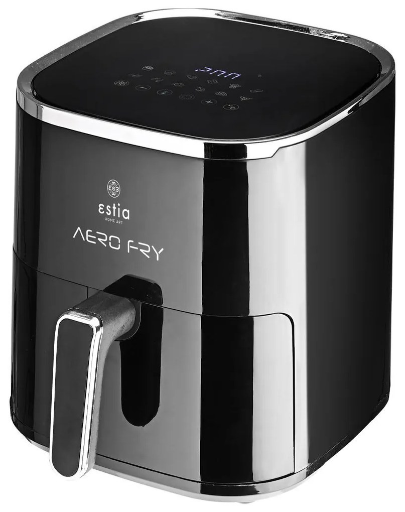 ESTIA ΦΡΙΤΕΖΑ ΑΕΡΟΣ AERO FRY 1450w 5lt ME ΨΗΦΙΑΚΗ ΟΘΟΝΗ &amp; 12 ΠΡΟΓΡΑΜΜΑΤΑ ΜΑΓΕΙΡΕΜΑΤΟΣ