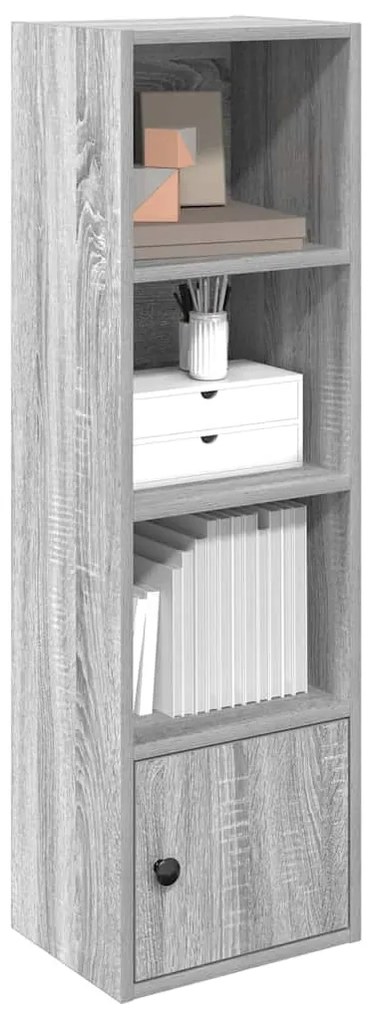 vidaXL Βιβλιοθήκη Γκρι Sonoma 31x24x102 εκ. από Επεξεργασμένο Ξύλο