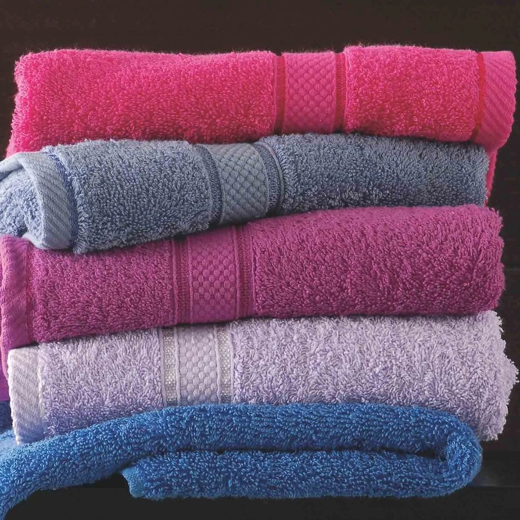 Πετσέτα Basic Lila Ρυθμός Προσώπου 50x100cm 100% Cotton Foam