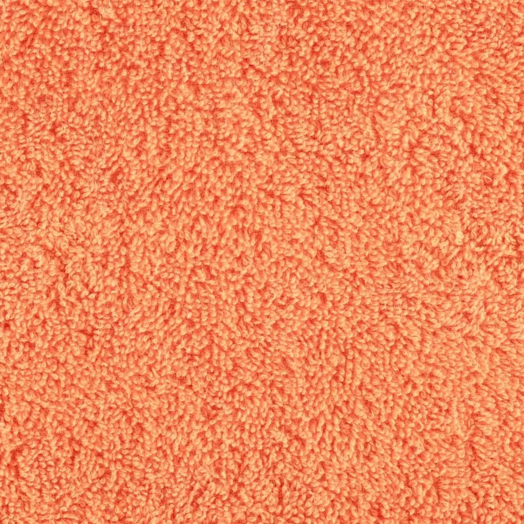 vidaXL Πετσέτες Premium SOLUND 10 Τεμ. Πορτοκαλί 100x200 εκ. 600 γρ/μ²