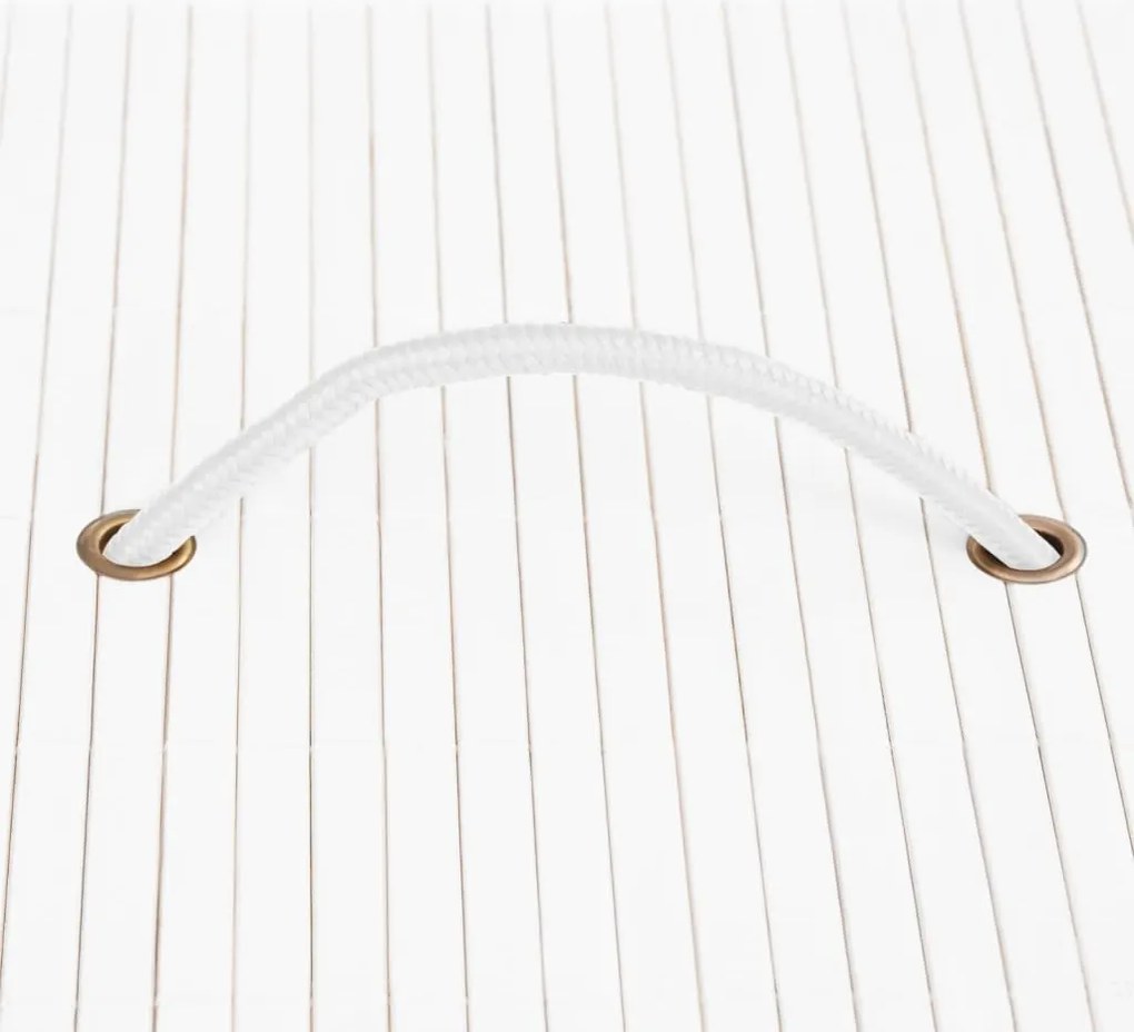 vidaXL Κουτιά Αποθήκευσης 4 τεμ. Λευκά από Μπαμπού