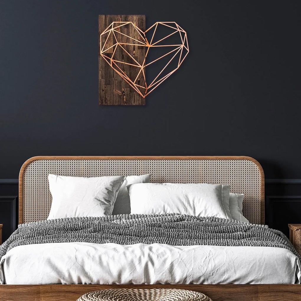 Διακοσμητικό Τοίχου (58x58) A-G Heart Copper 899SKL2240