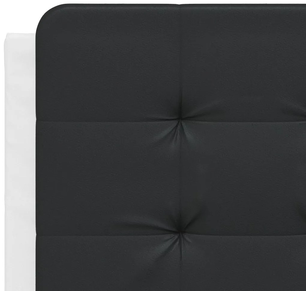 vidaXL Μαξιλάρι για Κεφαλάρι Zadar Μαύρο/λευκό 140 εκ. από Συνθετικό Δέρμα