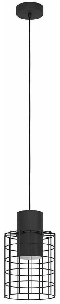 Φωτιστικό Οροφής 43625 Milligan 1/E27 Ø200 Black Eglo Metal