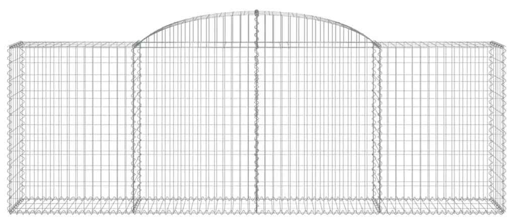 vidaXL Συρματοκιβώτια Τοξωτά 5 τεμ. 300x50x100/120 εκ. Γαλβαν. Ατσάλι