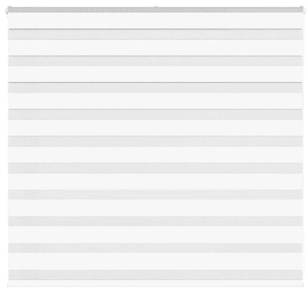 vidaXL Ζέβρα τυφλή Λευκό Πλάτος υφάσματος 160,9 εκ. Πολυεστέρας
