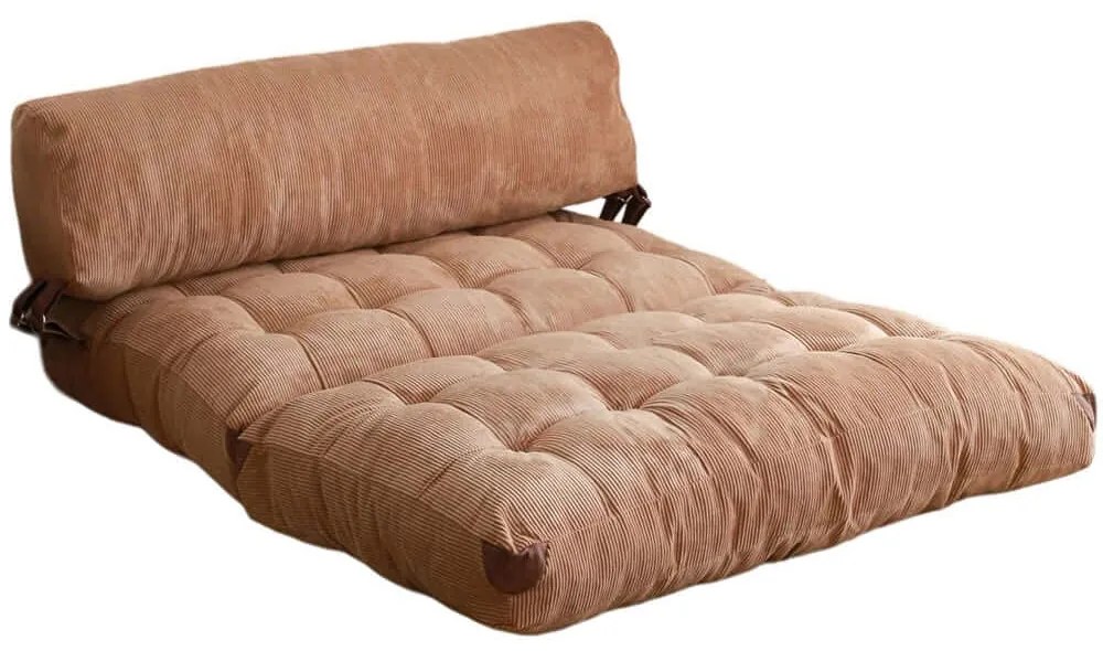 Πουφ Διθέσιο Αναδιπλούμενο Fold 383EVN1112 120x75x79cm Camel