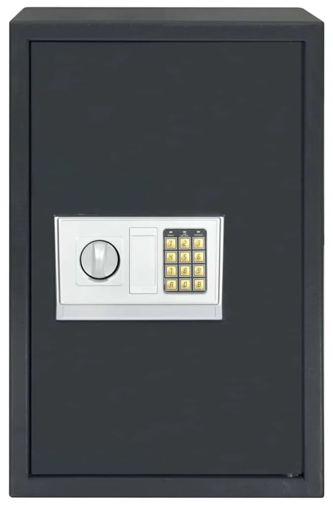 vidaXL Ψηφιακό Ασφαλές Σκούρο γκρι 40 x 35 x 60 εκ. Ατσάλι