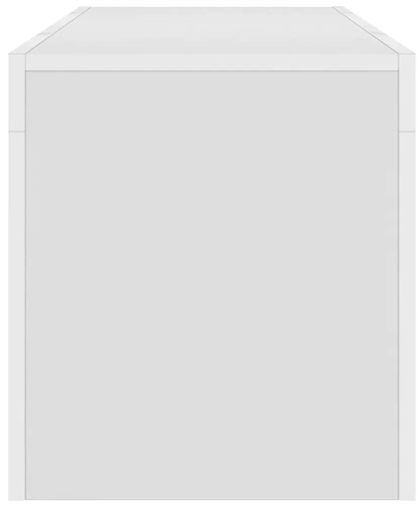 vidaXL Έπιπλο Τηλεόρασης με LED Λευκό 120x30x40 εκ.
