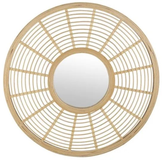 Καθρέπτης Τοίχου Φυσικό Μπαμπού Φ55cm Mitsuke 425029 Eglo 425029