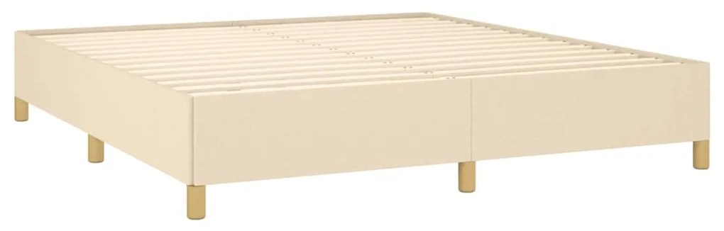 ΚΡΕΒΑΤΙ BOXSPRING ΜΕ ΣΤΡΩΜΑ ΚΡΕΜ 160X200 ΕΚ. ΥΦΑΣΜΑΤΙΝΟ 3128618