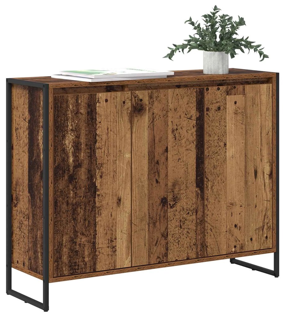 vidaXL Βοηθητικό ντουλάπι Παλιό Ξύλο 96,5 x 30 x 75 εκ