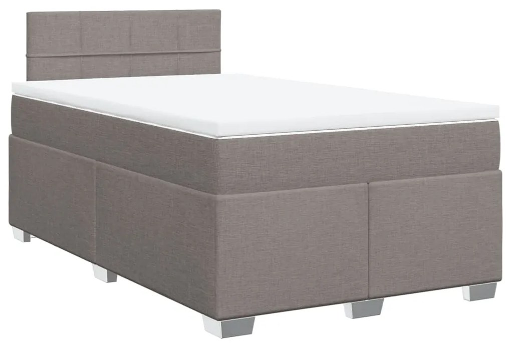 ΚΡΕΒΑΤΙ BOXSPRING ΜΕ ΣΤΡΩΜΑ TAUPE 120X190 ΕΚ. ΥΦΑΣΜΑΤΙΝΟ 3285831