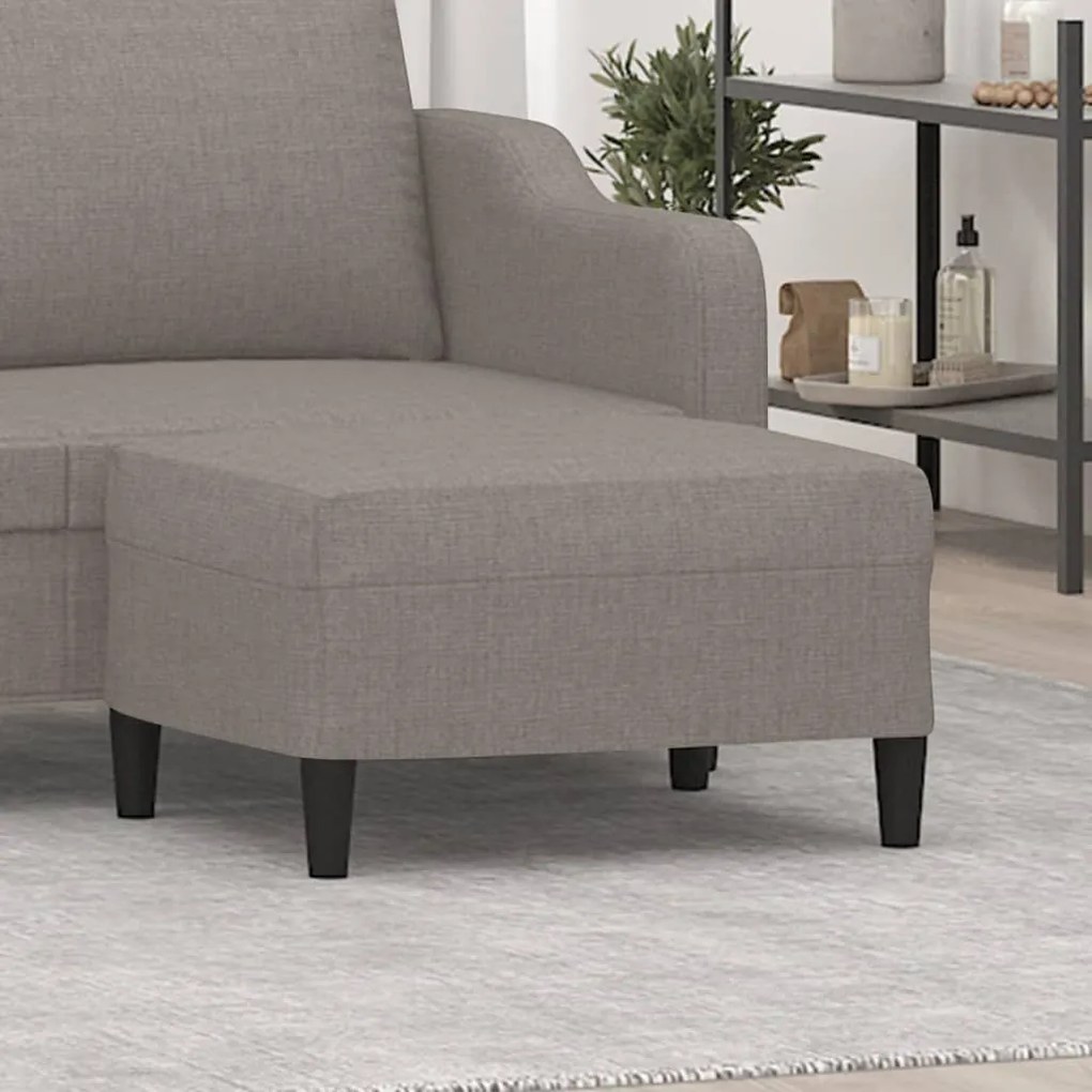 Υποπόδιο Taupe 70 x 55 x 41 εκ. Υφασμάτινο