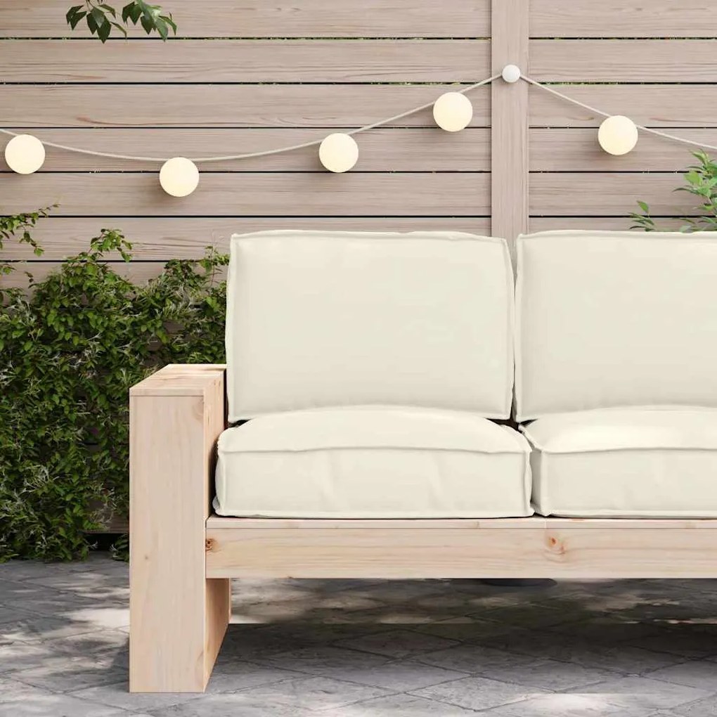 vidaXL Σετ Μαξιλαριών Πάγου 2 pcs Κρεμ 60 x 60 x 12 cm Ύφασμα Oxford