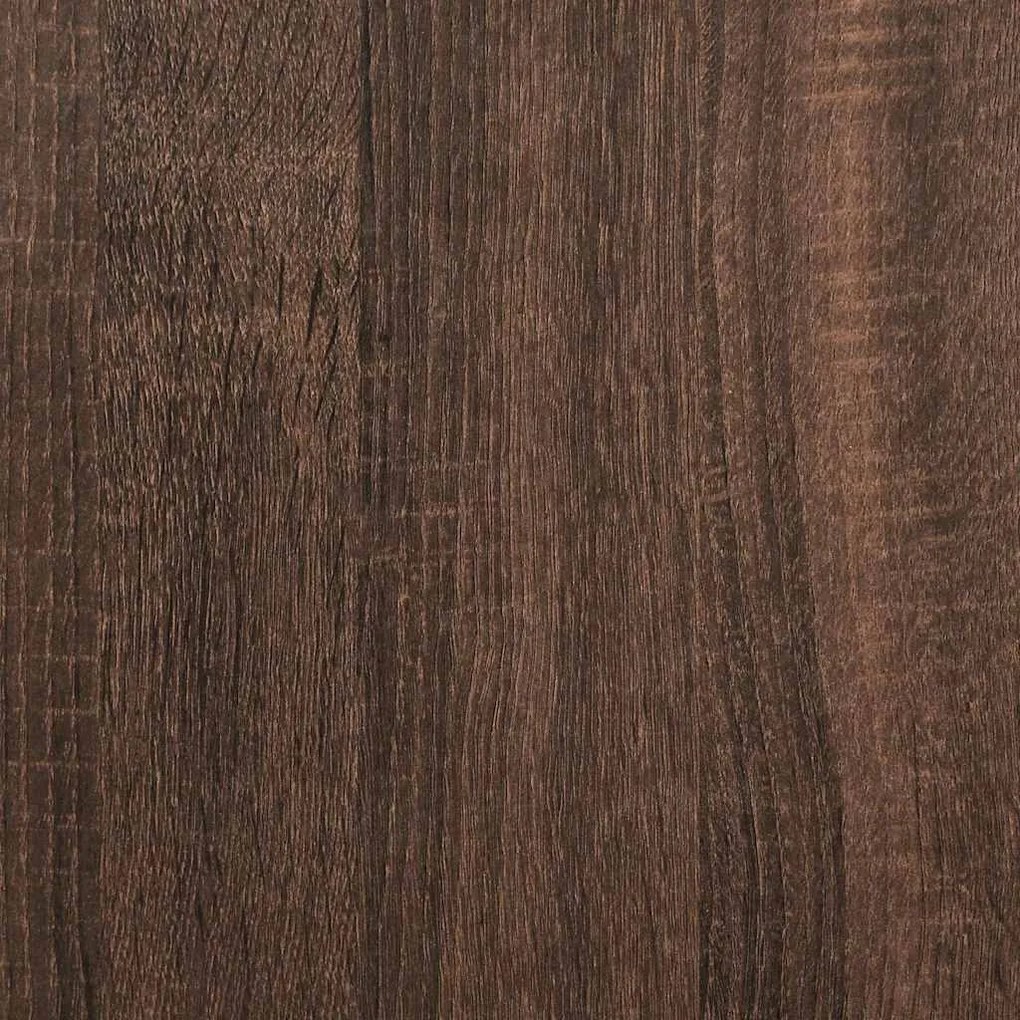 Κομοδίνο Επιτοίχιο Καφέ Δρυς 38x34x40 εκ. 861259