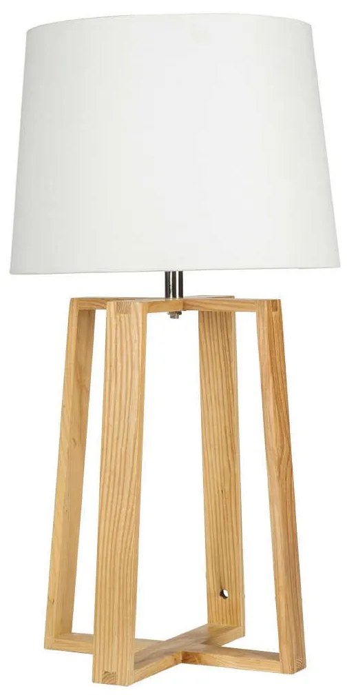 Φωτιστικό Επιτραπέζιο White VK/03157/WD/W VKLed Wood, Fabric