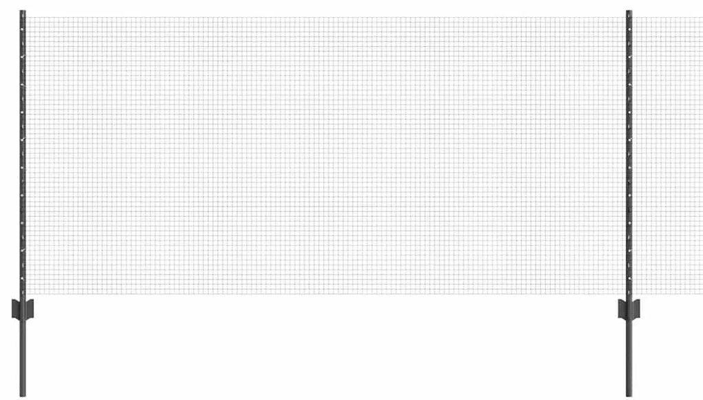 vidaXL Τεντώτο με στήριγμα Γκρι 1 x 10 m Ατσάλι