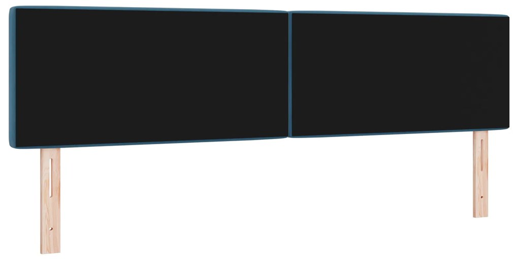 vidaXL Βελούδινο Κεφαλάρι Argyle Σκούρο Μπλε 180 cm Βελούδο