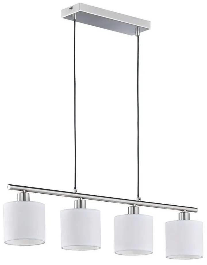 Φωτιστικό Οροφής-Ράγα Tommy R30334001 White RL Lighting Metal, Fabric