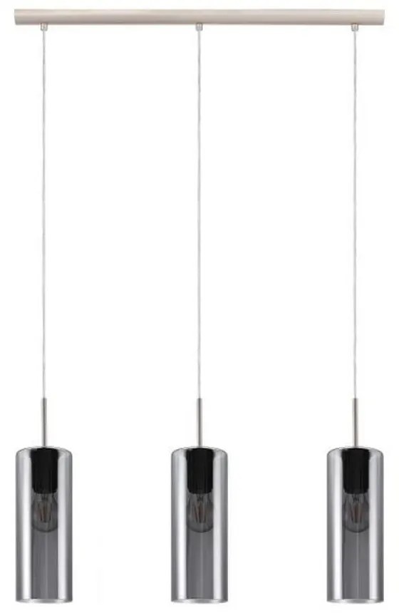 Φωτιστικό Οροφής-Ράγα Selvino 98695 Black Eglo Metal, Glass