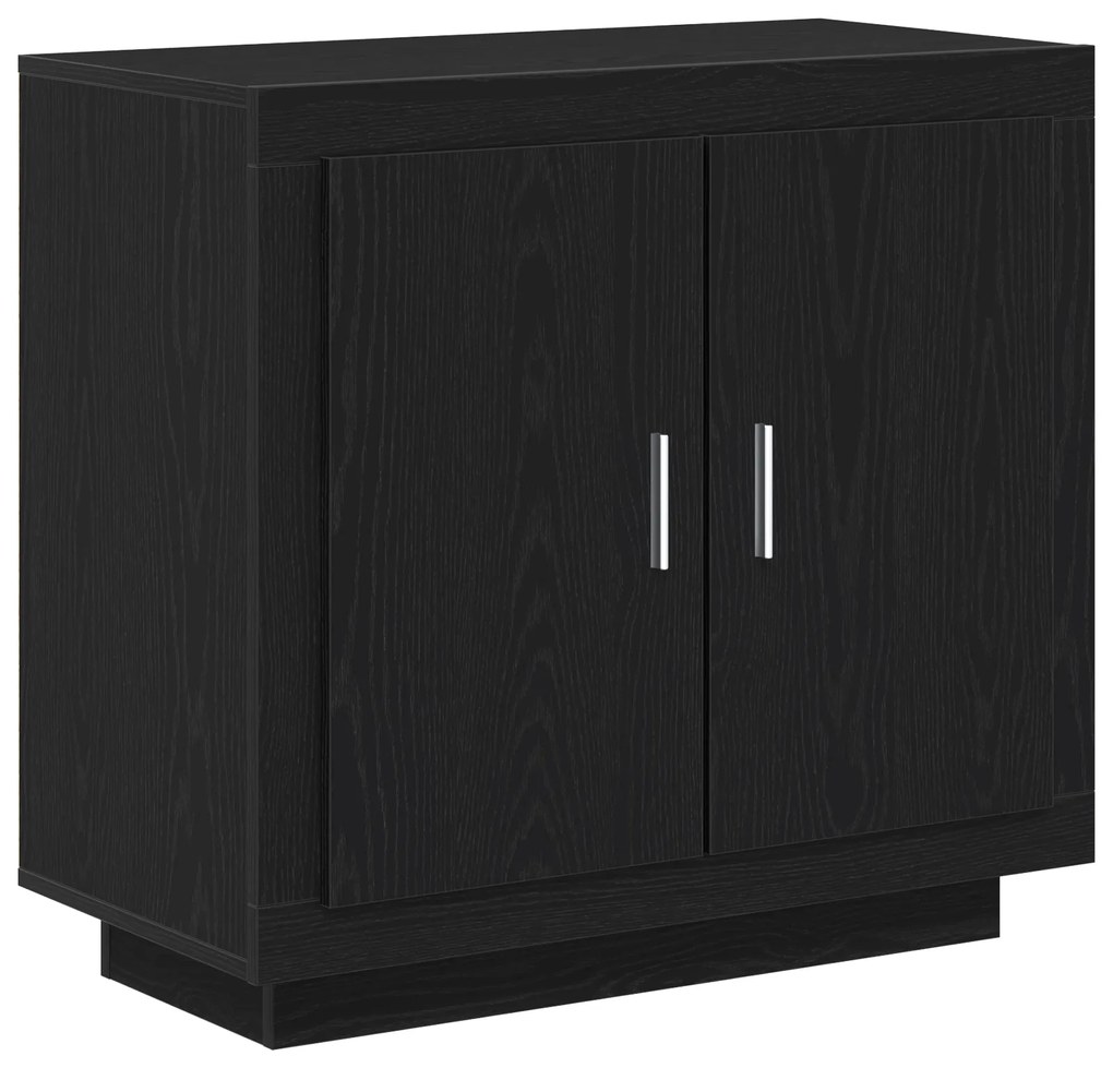vidaXL Ντουλάπα Μαύρο Δρύς 80x40x75 εκ Επεξεργασμένο Ξύλο