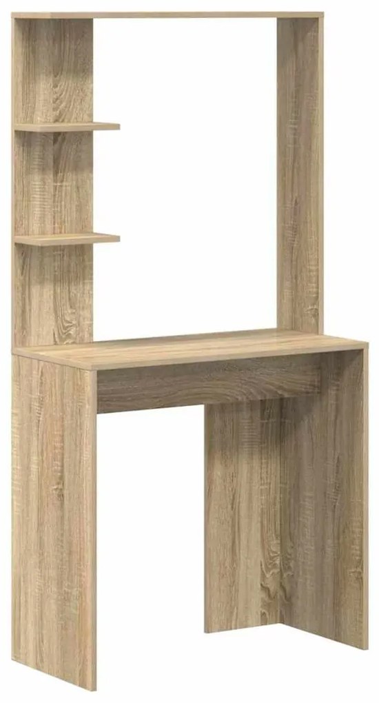 vidaXL Γραφείο Sonoma Δρυς 78.5 x 37 x 154.5 εκ Επεξεργασμένο ξύλο