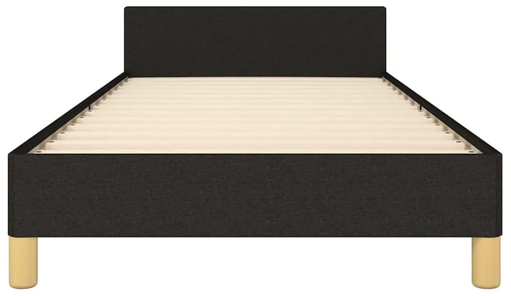 vidaXL Σκελετός Κρεβατιού Χωρίς Στρώμα Μαύρο 80x200 εκ. Υφασμάτινο