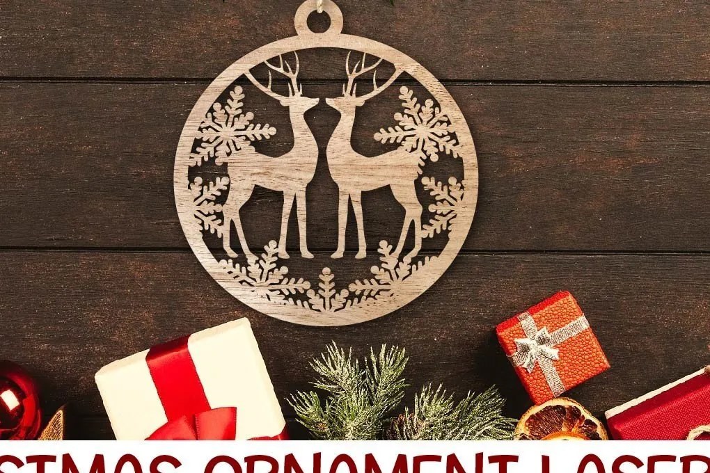 Σετ των 3 Intra απο ξύλο plywood 3mm-4mm πάχος Χριστουγεννιάτικο κοπής με λέιζερ. Χριστούγεννα Δίασταση 5x5 cm INTRAFABR-37764728