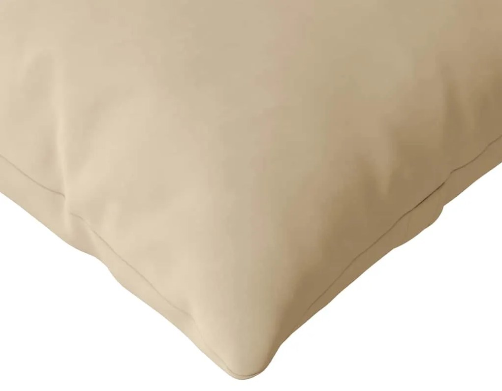 vidaXL Μαξιλάρι Καναπέ 2 pcs Κρεμ 145 x 40 εκ. ύφασμα