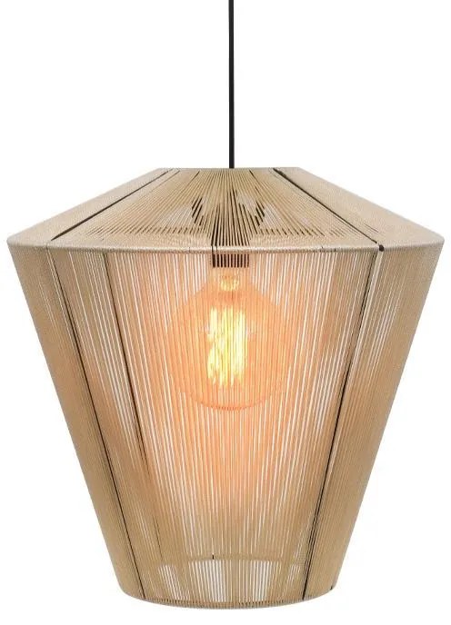 Φωτιστικό Οροφής Μονόφωτο Cord Fylliana Κρέμ 40x40 εκ. 40x40x100 εκ.