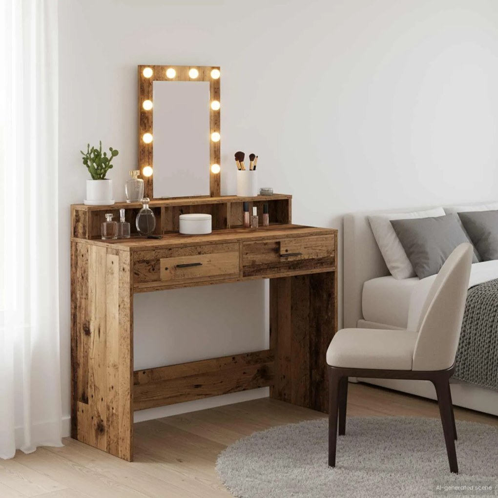 Τραπέζι περιποίησης Καφέ 100 x 41 x 140 εκ. Επεξεργασμένο ξύλο