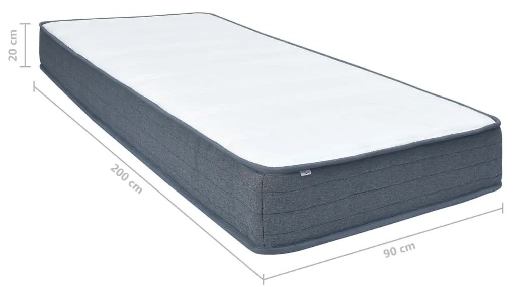 Στρώμα για Κρεβάτι Boxspring 200 x 90 x 20 εκ. - Λευκό