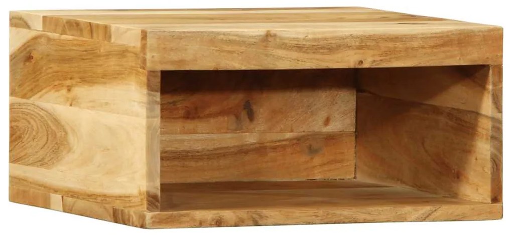 Επίτοιχο ντουλάπι τηλεόρασης 40x30x19 cm Μασίφ ξύλο ακακίας - Καφέ
