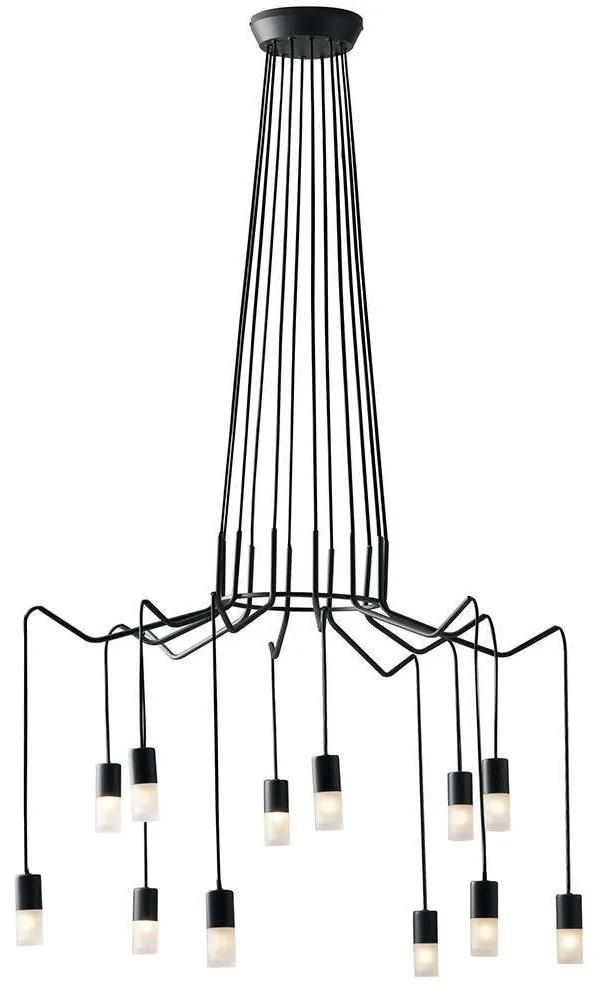 Φωτιστικό Οροφής I-Spider-S12 Black Luce Ambiente Design Μέταλλο