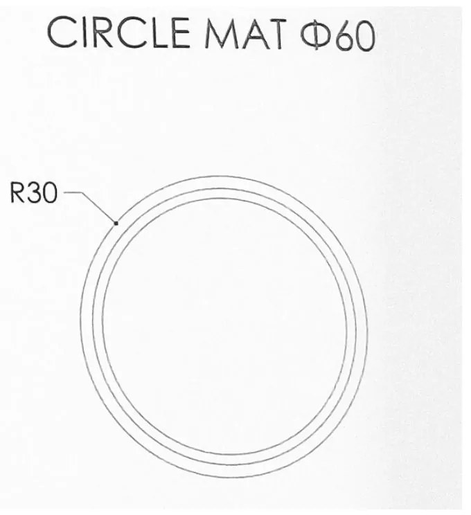 Καθρέπτης τοίχου Circle Mat Φ60 με φωτισμό Led Διακόπτης Αφής: Ναι