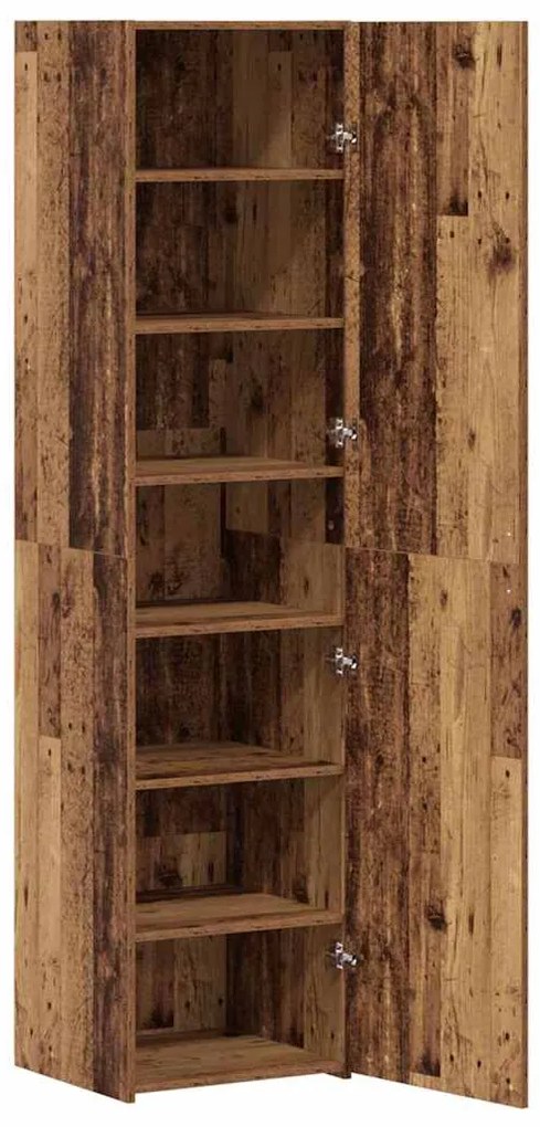 vidaXL Highboard Παλαιό ξύλο 45 x 42.5 x 185 εκ. Επεξεργασμένο ξύλο