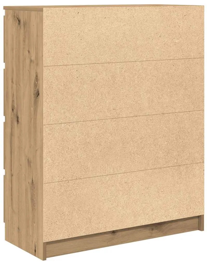Sideboard Artisan Oak 80x35x99 cm Κατασκευασμένο ξύλο - Καφέ