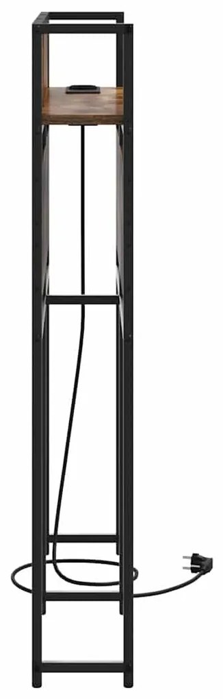 vidaXL Κεφαλάρι Αποθήκης Καπνιστή δρυς 75 cm Επεξεργασμένο ξύλο