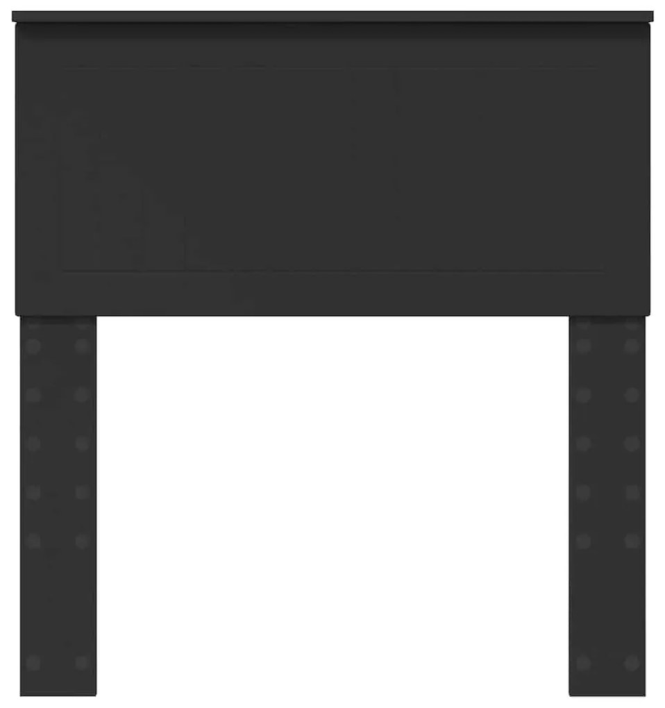 vidaXL Κεφαλάρι με κεφαλάρι Μαύρη Οξυά 80 cm Επεξεργασμένο ξύλο