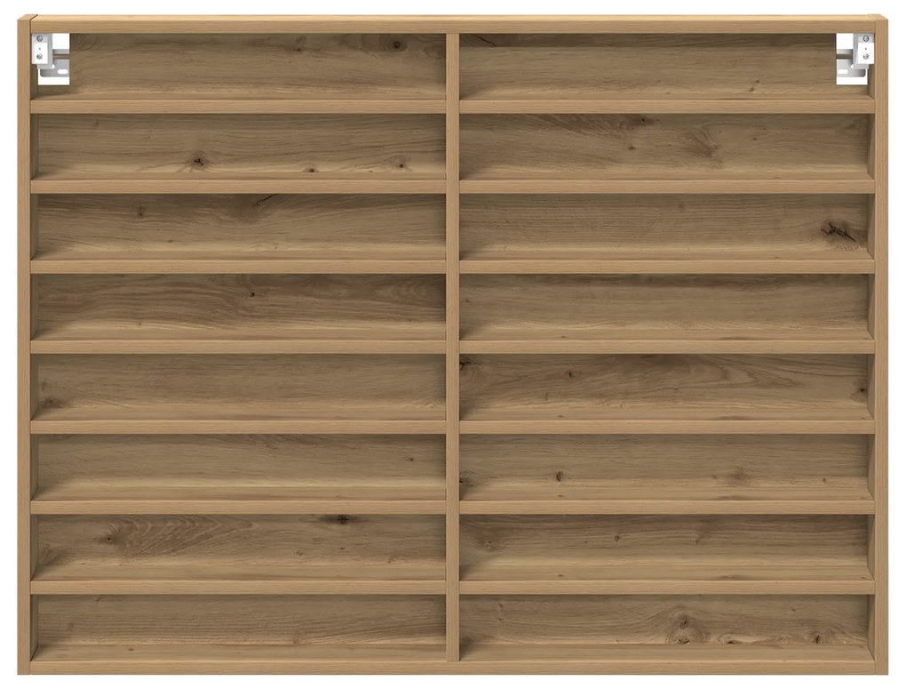 vidaXL Βιτρίνα Artisan Ξύλο Δρυός 100x8,5x75 εκ. Συνθετικό Ξύλο