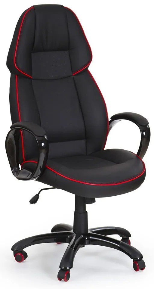 ΚΑΡΕΚΛΑ ΓΡΑΦΕΙΟΥ / GAMER ROB ΜΑΥΡΟ / ΚΟΚΚΙΝΟ 65x70x122-132cm