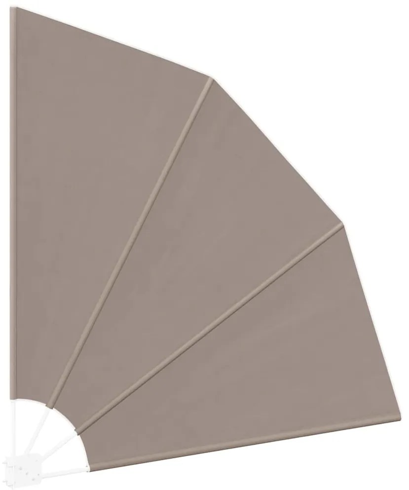 vidaXL Αδιάφανο σκίαστρο μπαλκονιού Taupe 140 x 140 cm ύφασμα