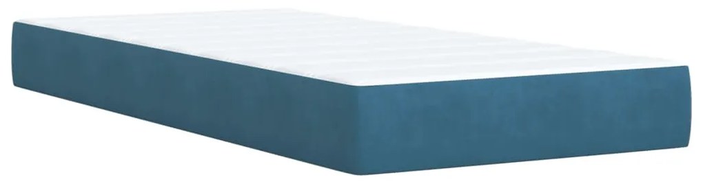 ΚΡΕΒΑΤΙ BOXSPRING ΜΕ ΣΤΡΩΜΑ ΣΚΟΥΡΟ ΜΠΛΕ 90X190 ΕΚ. ΒΕΛΟΥΔΙΝΟ 3286190