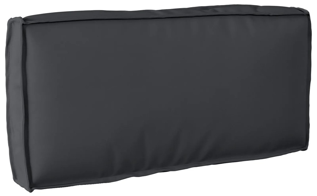 vidaXL Μαξιλάρι Παλέτας Για Πλάτη Μαύρο 80x40x12 cm Ύφασμα Oxford