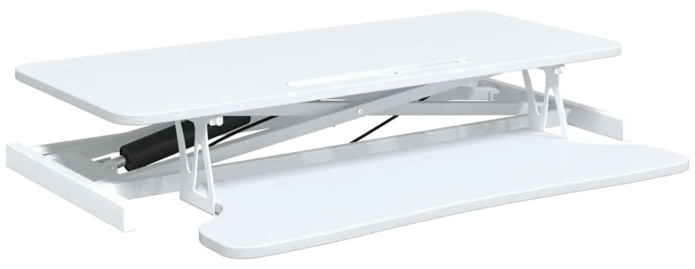 vidaXL Σταθμός Εργασίας Ρυθμιζόμενος 90x40x(13-50) εκ. Ατσάλι&amp;Επ. Ξύλο