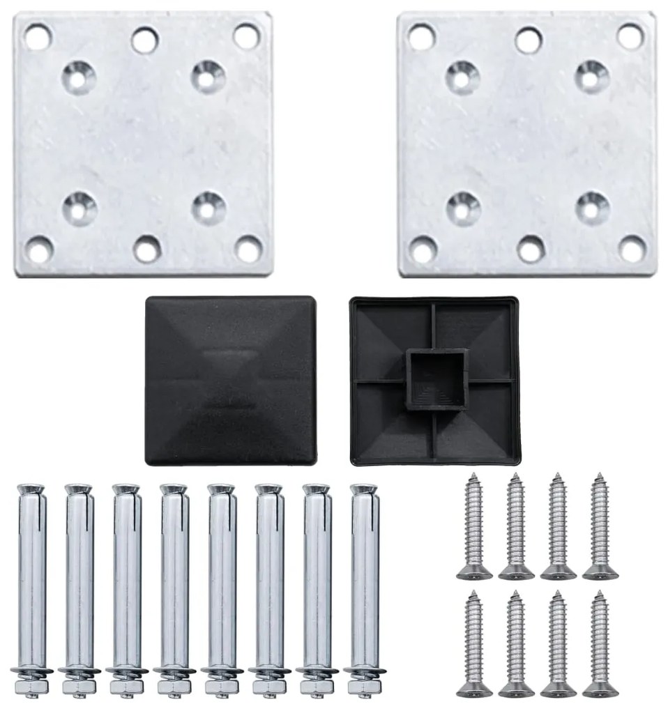 vidaXL Πάνελ Περίφραξης Γκρι 872 x 106 εκ. από WPC