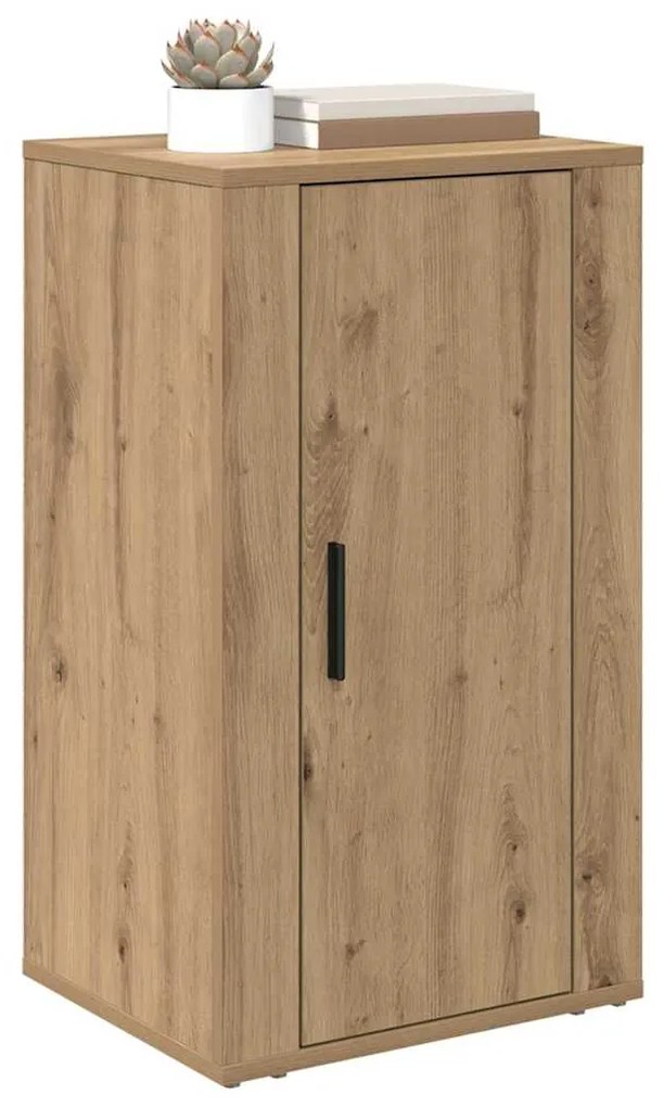 vidaXL Πλαϊνό γραφείο artisan δρυς 40 x 33 x 70 εκ. Επεξεργασμένο ξύλο