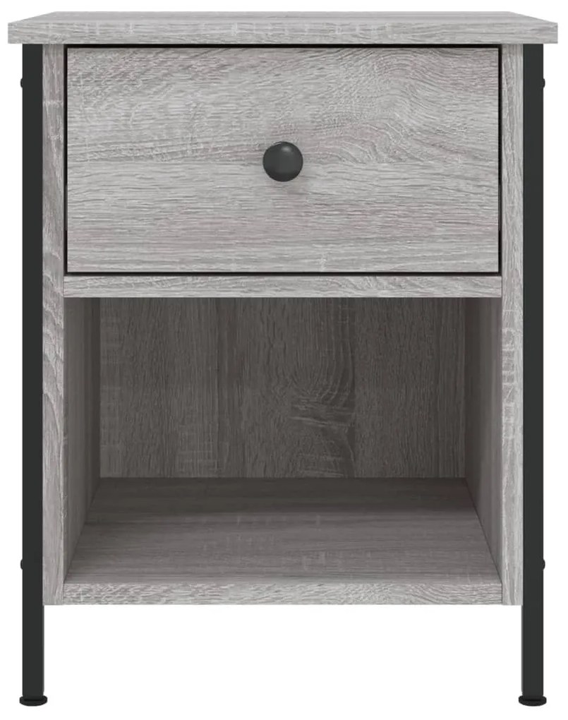 vidaXL Κομοδίνο Γκρι Sonoma 40 x 42 x 50 εκ. από Επεξεργασμένο Ξύλο