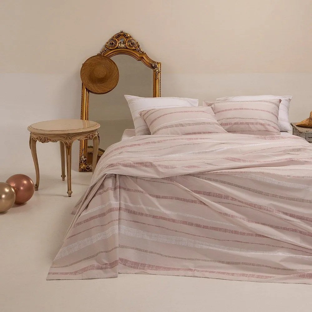 Σεντόνια Stages Με Λάστιχο (Σετ 3τμχ) Rose Melinen Μονό 100x232cm 100% Cotton